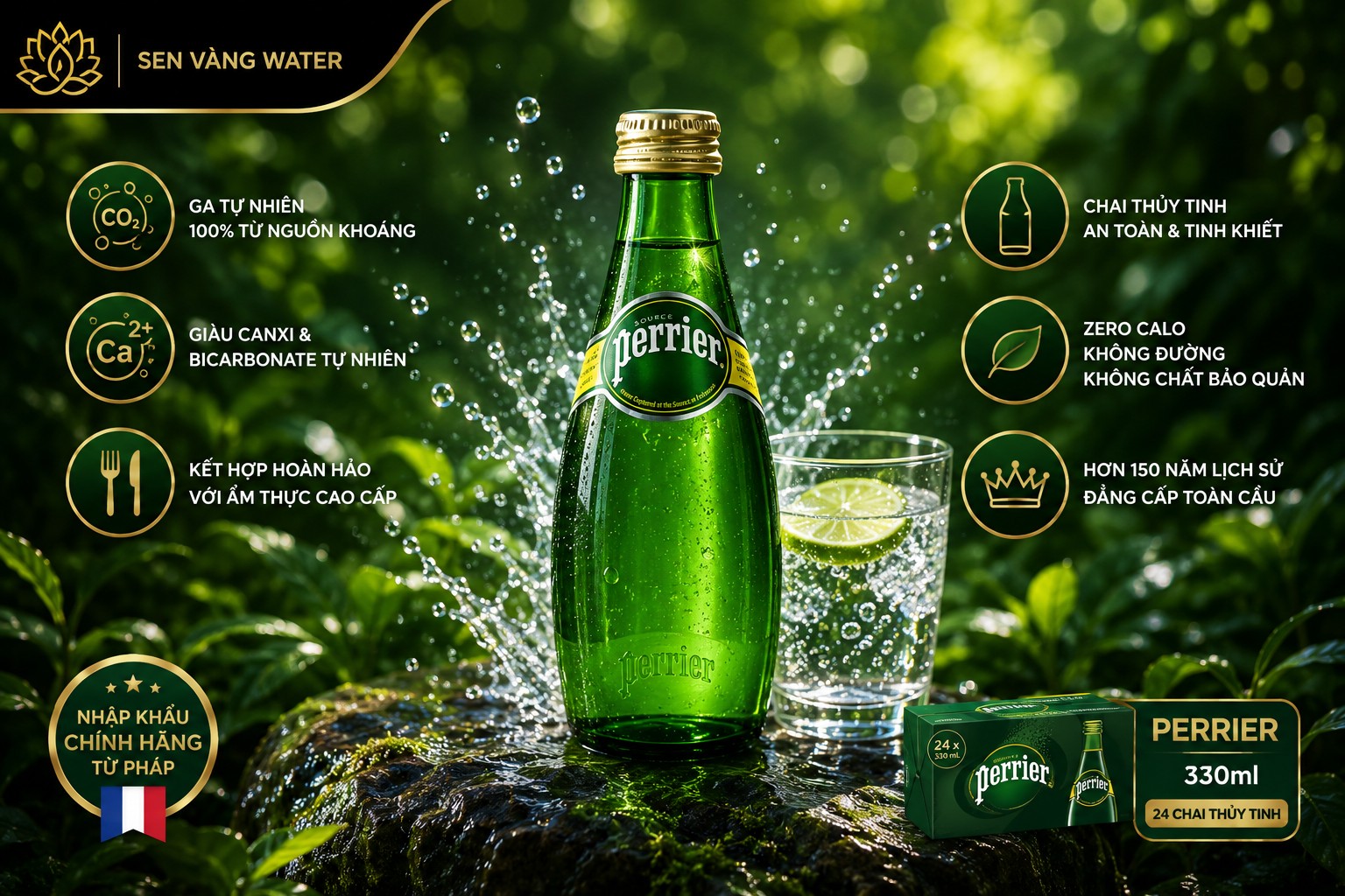 Tại sao nên sử dụng nước khoáng Perrier 330ml mỗi ngày