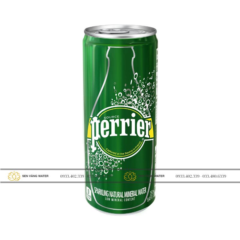 Thông tin sản phẩm nước khoáng Perrier 250ml (30 lon/thùng)