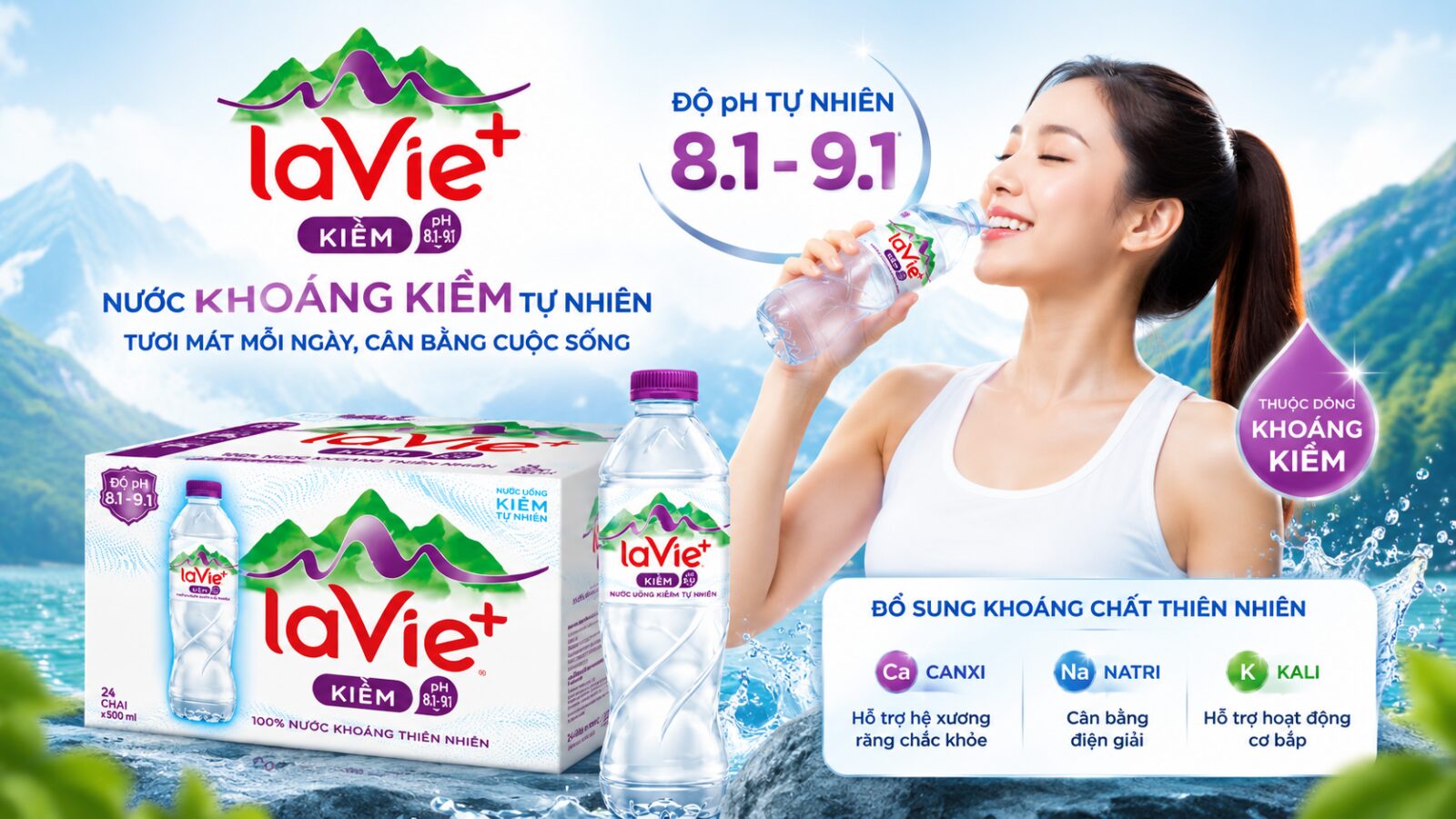 Nước La Vie Kiềm 500ml