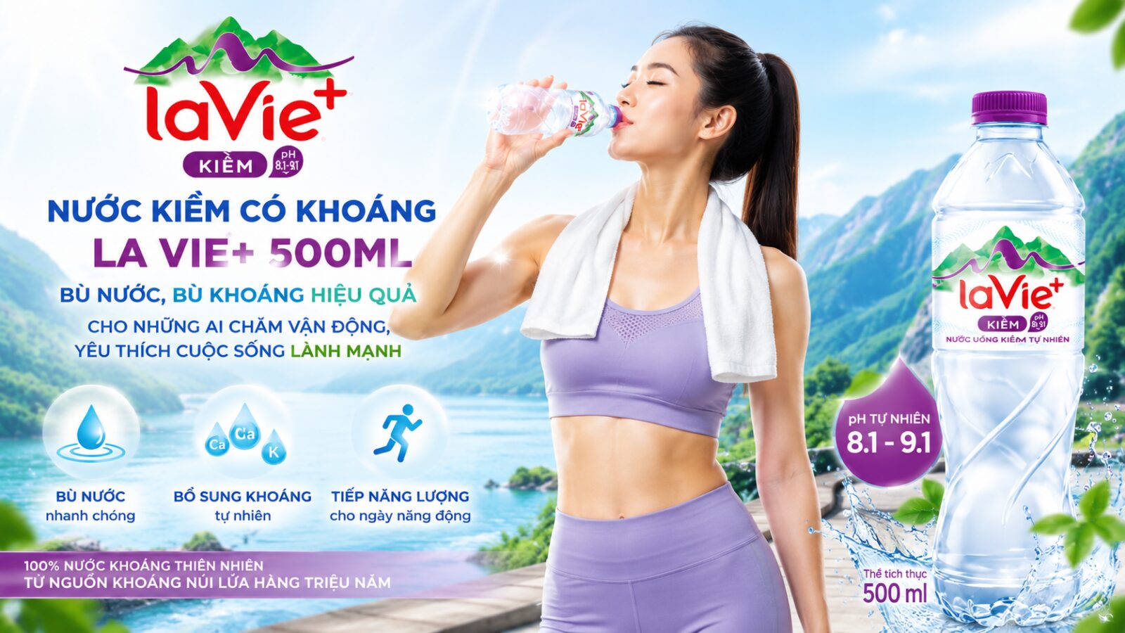 Nước La Vie Kiềm 500ml